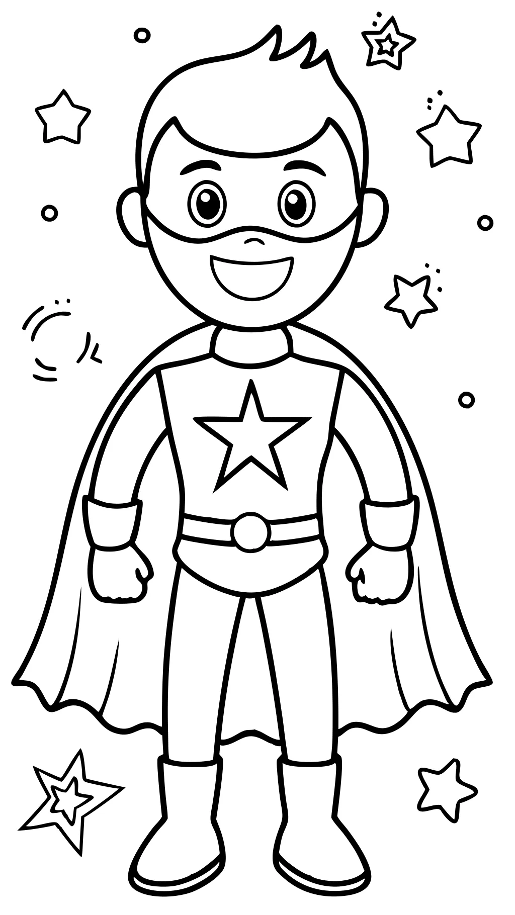 coloriages de super héros faciles